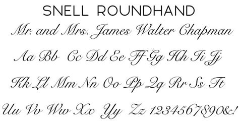 snell roundhand font